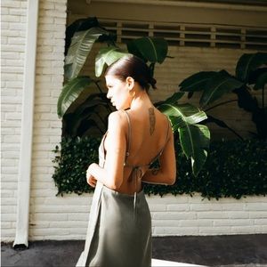 Satin Zara Dress 💚